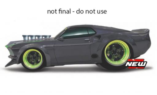 Diecast model cars Ford Mustang 1/64 Maisto RTR-X grey/green Ford Mustang 1/64 Maisto RTR-X grey/green diecast model cars