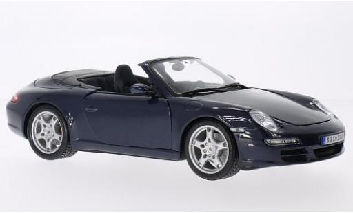 Diecast model cars Porsche 997 S 1/18 Maisto 911 () Carrera S Cabriolet metallic blue Porsche 997 S 1/18 Maisto 911 () Carrera S Cabriolet metallic blue diecast model cars