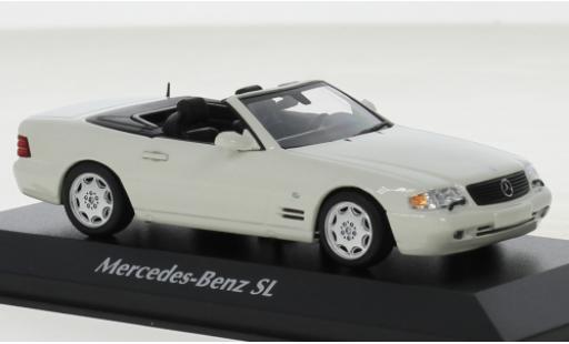 Diecast model cars Mercedes Classe SL 1/43 Maxichamps (R129) white 1999 Mercedes Classe SL 1/43 Maxichamps (R129) white 1999 diecast model cars