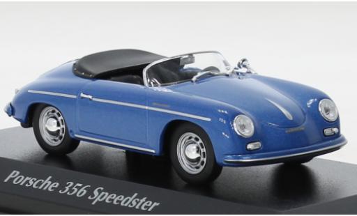 Diecast model cars Porsche 356 1/43 Maxichamps A Speedster metallise blue 1956 Porsche 356 1/43 Maxichamps A Speedster metallise blue 1956 diecast model cars