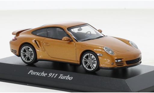 Diecast model cars Porsche 997 Turbo 1/43 Maxichamps 911  metallise beige 2009 Porsche 997 Turbo 1/43 Maxichamps 911  metallise beige 2009 diecast model cars