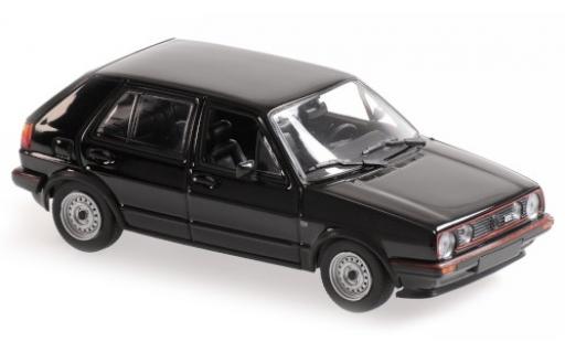 Diecast model cars Volkswagen Golf 1/43 Maxichamps II GTI black 1985 5-portes Volkswagen Golf 1/43 Maxichamps II GTI black 1985 5-portes diecast model cars