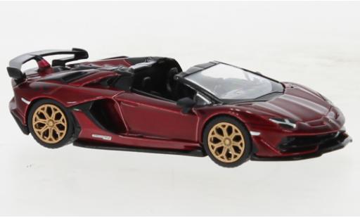 Diecast model cars Lamborghini Aventador 1/64 Mini GT SVJ Roadster metallise red foncé Lamborghini Aventador 1/64 Mini GT SVJ Roadster metallise red foncé diecast model cars