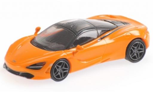Diecast model cars McLaren 720 1/87 Minichamps S orange McLaren 720 1/87 Minichamps S orange diecast model cars