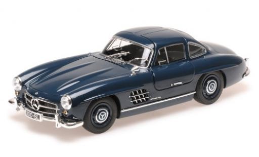 Diecast model cars Mercedes 300 1/18 Minichamps SL (W198) blue 1955 Mercedes 300 1/18 Minichamps SL (W198) blue 1955 diecast model cars