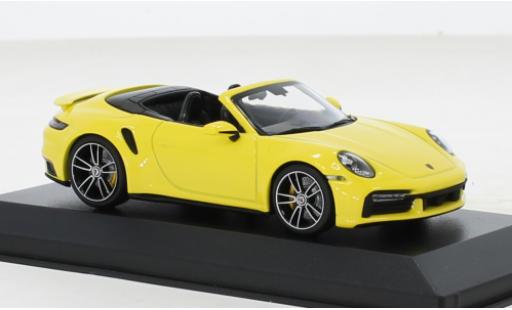 Diecast model cars Porsche 992 Turbo s 1/43 Minichamps 911  Turbo S Cabriolet yellow 2020 Porsche 992 Turbo s 1/43 Minichamps 911  Turbo S Cabriolet yellow 2020 diecast model cars