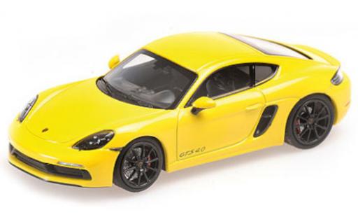 Diecast model cars Porsche Cayman GTS 1/43 Minichamps 718 GTS (982) yellow 2020 Porsche Cayman GTS 1/43 Minichamps 718 GTS (982) yellow 2020 diecast model cars