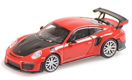 Diecast model cars Porsche 991 GT2 RS 1/87 Minichamps 911 () GT2 RS red 2018 avec Carbon-Capot Porsche 991 GT2 RS 1/87 Minichamps 911 () GT2 RS red 2018 avec Carbon-Capot diecast model cars