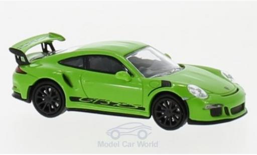 Diecast model cars Porsche 991 GT3 RS 1/87 Minichamps 911 () GT3 RS green/black 2013 Porsche 991 GT3 RS 1/87 Minichamps 911 () GT3 RS green/black 2013 diecast model cars