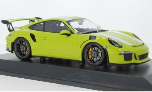 Diecast model cars Porsche 991 GT3 RS 1/18 Minichamps 911 () GT3 RS green/white 2015 Porsche 991 GT3 RS 1/18 Minichamps 911 () GT3 RS green/white 2015 diecast model cars