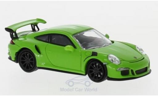 Diecast model cars Porsche 991 GT3 RS 1/87 Minichamps 911 GT3 RS green 2015 Porsche 991 GT3 RS 1/87 Minichamps 911 GT3 RS green 2015 diecast model cars