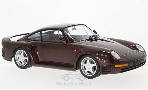 Diecast model cars Porsche 959 1/18 Minichamps metallic red 1987 Porsche 959 1/18 Minichamps metallic red 1987 diecast model cars
