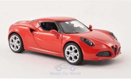 Diecast model cars Alfa Romeo 4C 1/24 Motormax red Alfa Romeo 4C 1/24 Motormax red diecast model cars