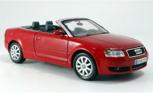 Diecast model cars Audi A4 1/18 Motormax Cabriolet red 2004 Audi A4 1/18 Motormax Cabriolet red 2004 diecast model cars