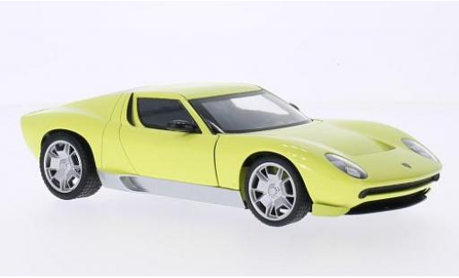 Diecast model cars Lamborghini Miura 1/24 Motormax Concept yellow Lamborghini Miura 1/24 Motormax Concept yellow diecast model cars