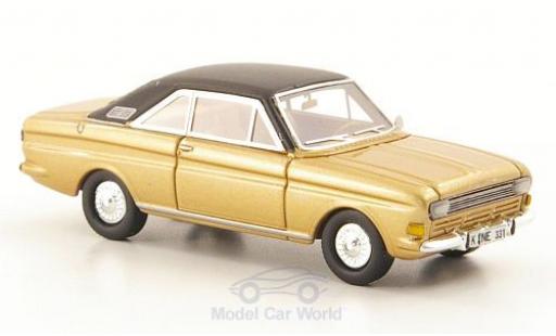 Diecast model cars Ford Taunus 1968 1/87 Neo P6 15M Coupe gold/matt-black UN 1968 Ford Taunus 1968 1/87 Neo P6 15M Coupe gold/matt-black UN 1968 diecast model cars