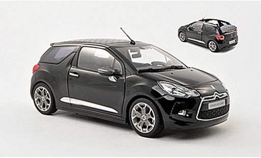 Diecast model cars DS Automobiles DS3 1/18 Norev Citroen Cabrio black 2013 Verdeck in 3 Positionen darstellbar DS Automobiles DS3 1/18 Norev Citroen Cabrio black 2013 Verdeck in 3 Positionen darstellbar diecast model cars