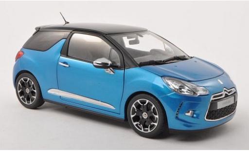 Diecast model cars DS Automobiles DS3 1/18 Norev Citroen metallic blue/metallic black 2011 DS Automobiles DS3 1/18 Norev Citroen metallic blue/metallic black 2011 diecast model cars