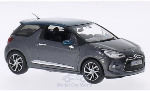 Diecast model cars DS Automobiles DS3 1/43 Norev Citroen metallic grey/metallic green 2015 DS Automobiles DS3 1/43 Norev Citroen metallic grey/metallic green 2015 diecast model cars