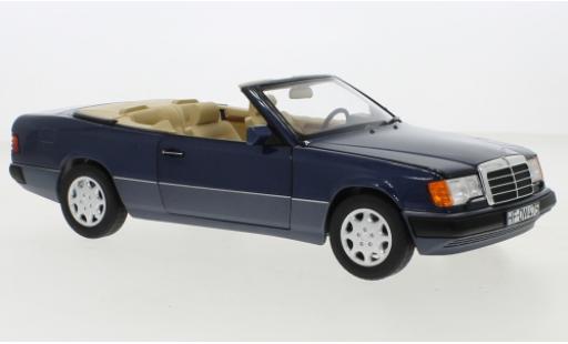 Diecast model cars Mercedes 300 1/18 Norev CE-24 Cabriolet (A124) metallise blue 1990 Mercedes 300 1/18 Norev CE-24 Cabriolet (A124) metallise blue 1990 diecast model cars