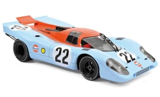 Diecast model cars Porsche 917 1970 1/12 Norev K RHD No.22 Gulf 24h Frankreich 1970 D.Hobbs/R.Attwood Porsche 917 1970 1/12 Norev K RHD No.22 Gulf 24h Frankreich 1970 D.Hobbs/R.Attwood diecast model cars