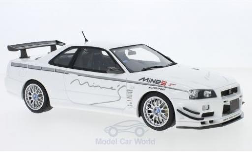 Diecast model cars Nissan Skyline 1/18 Ottomobile GT-R (R34) MineS white RHD 2011 Nissan Skyline 1/18 Ottomobile GT-R (R34) MineS white RHD 2011 diecast model cars