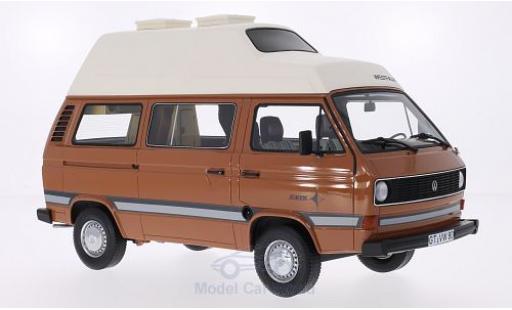 Diecast model cars Volkswagen T3 1/18 Premium ClassiXXs a Westfalia Joker brown/matt-white Hochdach ohne Vitrine Volkswagen T3 1/18 Premium ClassiXXs a Westfalia Joker brown/matt-white Hochdach ohne Vitrine diecast model cars