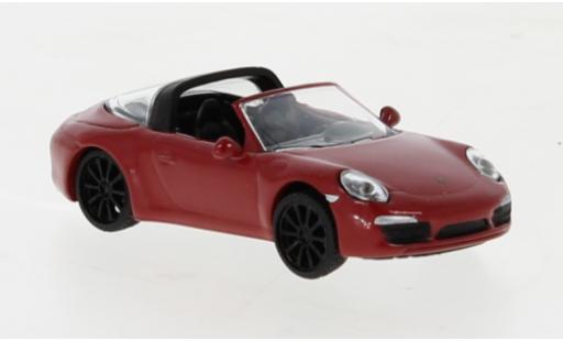 Diecast model cars Porsche 991 Targa 1/87 Schuco 911  4S red Porsche 991 Targa 1/87 Schuco 911  4S red diecast model cars