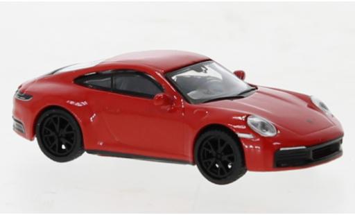 Diecast model cars Porsche 992 S 1/87 Schuco 911  Carrera red Porsche 992 S 1/87 Schuco 911  Carrera red diecast model cars