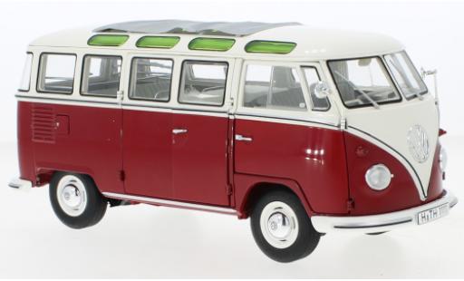 Diecast model cars Volkswagen T1 1/18 Schuco b Samba red/white Volkswagen T1 1/18 Schuco b Samba red/white diecast model cars