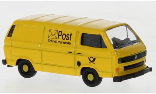 Diecast model cars Volkswagen T3 1/87 Schuco Kasten yellow Deutsche Bundespost Volkswagen T3 1/87 Schuco Kasten yellow Deutsche Bundespost diecast model cars