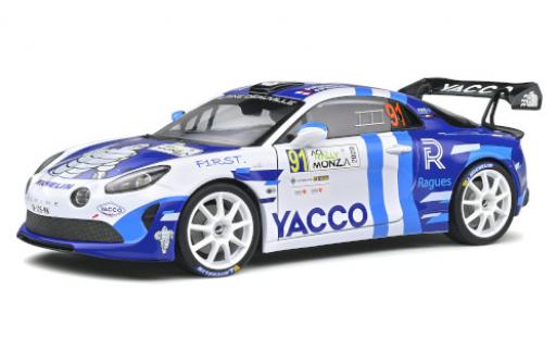 Diecast model cars Alpine A110 1/18 Solido Rally RGT No.91 Rallye WM Rallye Monza 2020 P.Ragues/J.Pesenti Alpine A110 1/18 Solido Rally RGT No.91 Rallye WM Rallye Monza 2020 P.Ragues/J.Pesenti diecast model cars