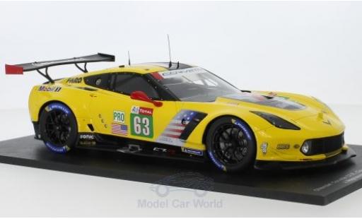 Diecast model cars Chevrolet Corvette 1/18 Spark C7.R No.63 Racing 24h Le Mans 2018 J.Magnussen/A.Garcia/M.Rockenfeller Chevrolet Corvette 1/18 Spark C7.R No.63 Racing 24h Le Mans 2018 J.Magnussen/A.Garcia/M.Rockenfeller diecast model cars