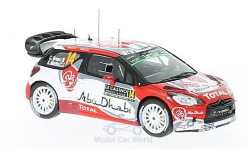Diecast model cars DS Automobiles DS3 1/43 Spark Citroen WRC No.14 Citroen Total Abu Dhabi WRT WRC Rallye Monte Carlo 2017 C.Breen/S.Martin DS Automobiles DS3 1/43 Spark Citroen WRC No.14 Citroen Total Abu Dhabi WRT WRC Rallye Monte Carlo 2017 C.Breen/S.Martin diecast model cars