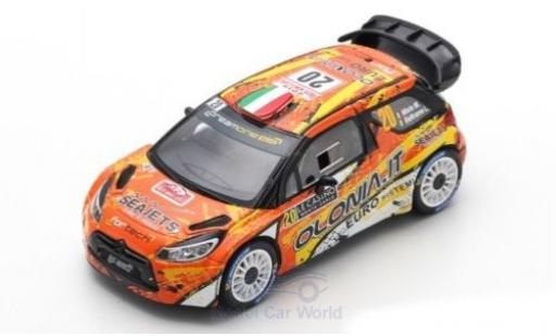 Diecast model cars DS Automobiles DS3 1/43 Spark Citroen WRC No.20 DreamOne Racing WRC Rally Monte Carlo 2019 M.Miele/L.Beltrame DS Automobiles DS3 1/43 Spark Citroen WRC No.20 DreamOne Racing WRC Rally Monte Carlo 2019 M.Miele/L.Beltrame diecast model cars