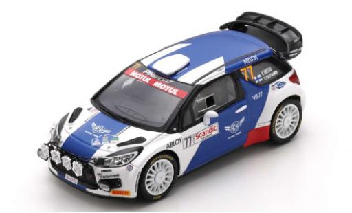 Diecast model cars DS Automobiles DS3 1/43 Spark Citroen WRC No.77 PH Sport Arctic Lapland Rally 2020 V.Bottas/T.Rautiainen DS Automobiles DS3 1/43 Spark Citroen WRC No.77 PH Sport Arctic Lapland Rally 2020 V.Bottas/T.Rautiainen diecast model cars