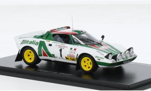 Diecast model cars Lancia Stratos 1/43 Spark HF No.1 Alitalia Rallye WM Tour de Corse 1976 1:43 Lancia Stratos 1/43 Spark HF No.1 Alitalia Rallye WM Tour de Corse 1976 1:43 diecast model cars