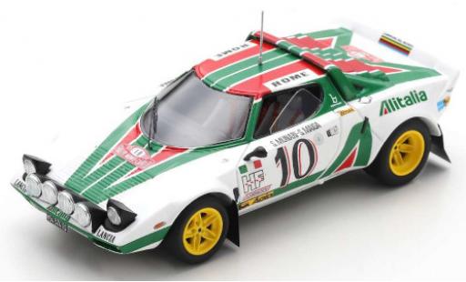 Diecast model cars Lancia Stratos 1/43 Spark HF No.10 Alitalia Rallye WM Rallye Monte Carlo 1976 S.Munari/S.Maiga Lancia Stratos 1/43 Spark HF No.10 Alitalia Rallye WM Rallye Monte Carlo 1976 S.Munari/S.Maiga diecast model cars