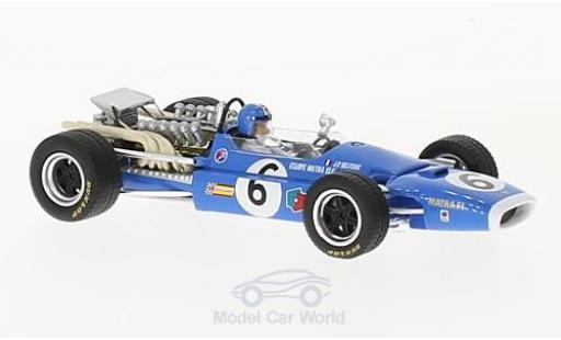 Diecast model cars Matra MS1 1/43 Spark 1 No.6 Formel 1 GP Frankreich 1968 J-P.Beltoise Matra MS1 1/43 Spark 1 No.6 Formel 1 GP Frankreich 1968 J-P.Beltoise diecast model cars