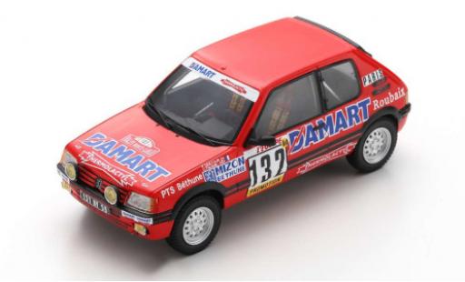Diecast model cars Peugeot 205 1/43 Spark GTI 1.6 No.132 Rallye WM Rallye Monte Carlo 1986 F.Delecour/A.C.Pauwels Peugeot 205 1/43 Spark GTI 1.6 No.132 Rallye WM Rallye Monte Carlo 1986 F.Delecour/A.C.Pauwels diecast model cars