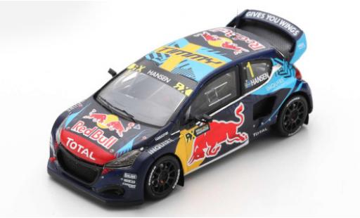 Diecast model cars Peugeot 208 1/43 Spark WRX No.1 Team Hansen Red Bull Rallye-Cross WM Spanien 2020 T.Hansen Peugeot 208 1/43 Spark WRX No.1 Team Hansen Red Bull Rallye-Cross WM Spanien 2020 T.Hansen diecast model cars