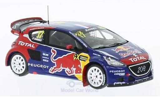 Diecast model cars Peugeot 208 1/43 Spark WRX No.17 Team -Hansen Red Bull Rallye-Cross WM Deutschland 2015 D.Jeanney Peugeot 208 1/43 Spark WRX No.17 Team -Hansen Red Bull Rallye-Cross WM Deutschland 2015 D.Jeanney diecast model cars
