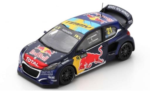 Diecast model cars Peugeot 208 1/43 Spark WRX No.21 Red Bull / Total World RX Spanien 2019 T.Hansen Peugeot 208 1/43 Spark WRX No.21 Red Bull / Total World RX Spanien 2019 T.Hansen diecast model cars