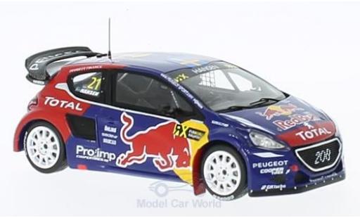 Diecast model cars Peugeot 208 1/43 Spark WRX No.21 Team Hansen Red Bull Rallye-Cross WM Frankreich 2015 T.Hansen Peugeot 208 1/43 Spark WRX No.21 Team Hansen Red Bull Rallye-Cross WM Frankreich 2015 T.Hansen diecast model cars