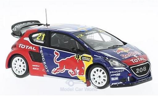 Diecast model cars Peugeot 208 1/43 Spark WRX No.21 Team Hansen Red Bull Rallye-Cross WM Kanada 2016 T.Hansen Peugeot 208 1/43 Spark WRX No.21 Team Hansen Red Bull Rallye-Cross WM Kanada 2016 T.Hansen diecast model cars