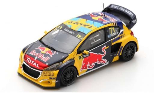 Diecast model cars Peugeot 208 1/43 Spark WRX No.71 Red Bull -Total World RX Vereinigte Arabische Emirate 2019 K.Hansen Peugeot 208 1/43 Spark WRX No.71 Red Bull -Total World RX Vereinigte Arabische Emirate 2019 K.Hansen diecast model cars