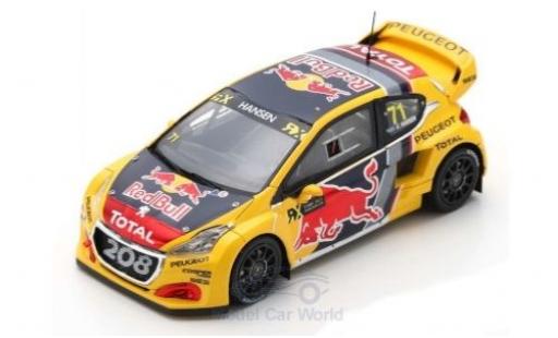 Diecast model cars Peugeot 208 1/43 Spark WRX No.71 Team Total Red Bull World RX Großbritannien 2018 K.Hansen Peugeot 208 1/43 Spark WRX No.71 Team Total Red Bull World RX Großbritannien 2018 K.Hansen diecast model cars