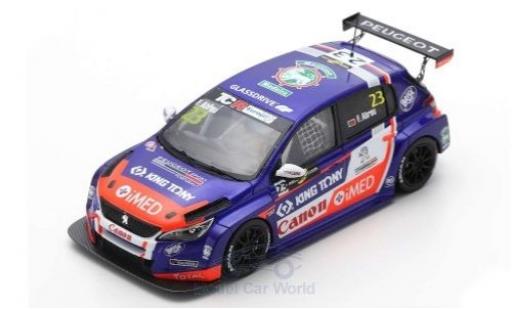 Diecast model cars Peugeot 308 1/43 Spark TCR No.23 Sports & You TCR Europe Hungaroring 2018 F.Abreu Peugeot 308 1/43 Spark TCR No.23 Sports & You TCR Europe Hungaroring 2018 F.Abreu diecast model cars