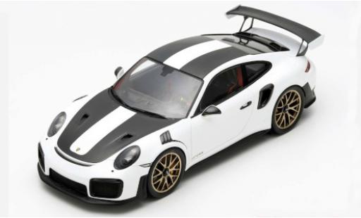 Diecast model cars Porsche 991 GT2 RS 1/12 Spark 911 () GT2 RS Weissach Package white/matt-black 2018 Porsche 991 GT2 RS 1/12 Spark 911 () GT2 RS Weissach Package white/matt-black 2018 diecast model cars