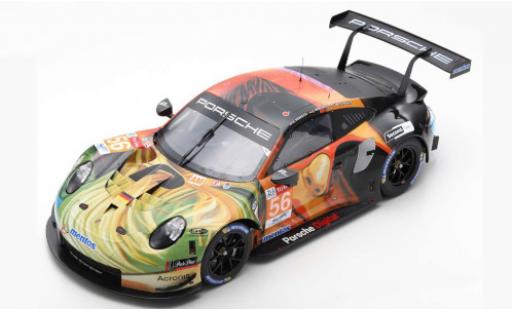 Diecast model cars Porsche 992 RSR 1/12 Spark 911 (991) RSR No.56 Team Project 1 24h Le Mans 2019 J.Bergmeister/P.Lindsey/E.Perfetti Porsche 992 RSR 1/12 Spark 911 (991) RSR No.56 Team Project 1 24h Le Mans 2019 J.Bergmeister/P.Lindsey/E.Perfetti diecast model cars